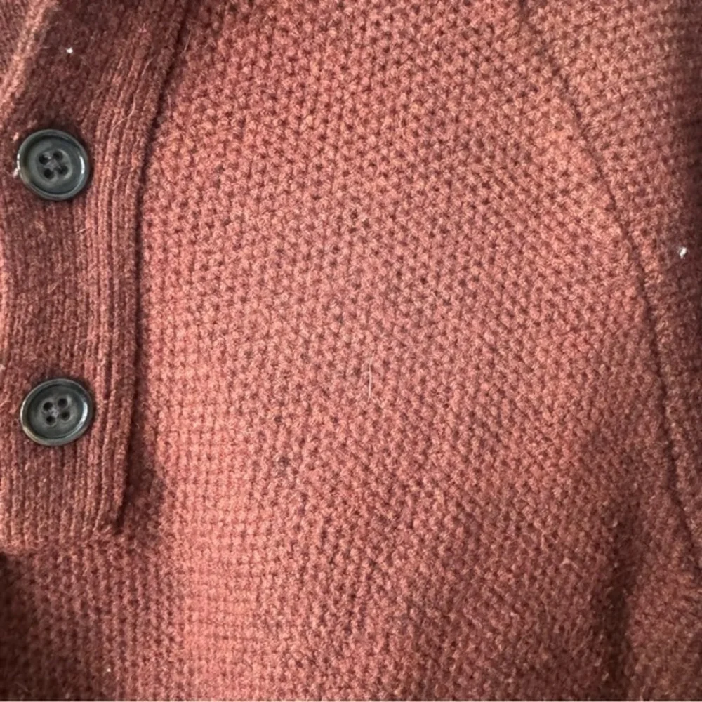 Banana Republic‎ Honeycomb Mock Dark Orange Pullover